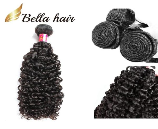

11a quality virgin hair curly bundles weave unprocessed 100 human hair extensions wave cut from young donor natural black6170549, Black