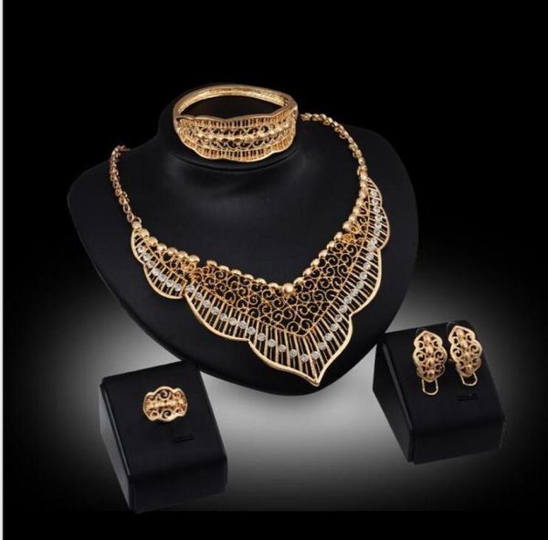 

online for carved leafs jewelry sets white gemstone necklace bracelet earrings rings 18k gold jewelry family of four gtomks041378278, Black