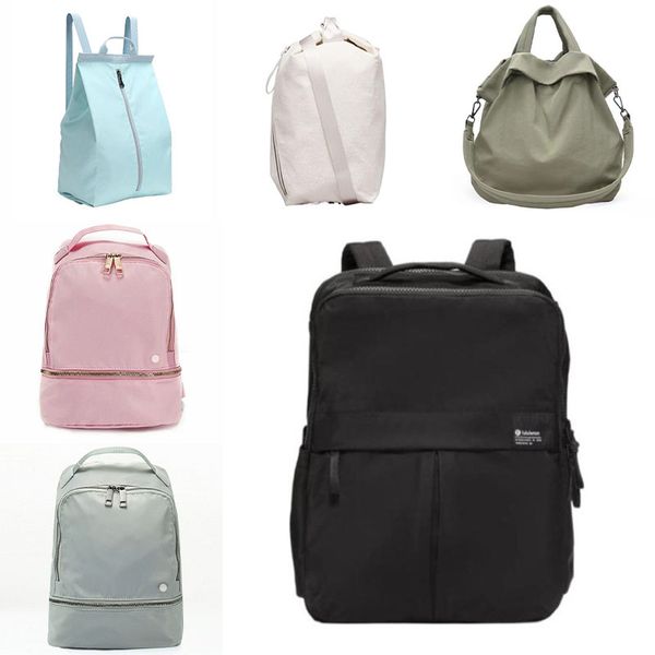 

designer large capacity lulu backpack 16colors women outdoor student schoolbag bags yoga casual sport travel nylon track mens lululemens lig