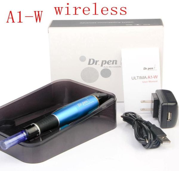 

wireless rechargeable auto derma pen stamp micro needle roller drpen a1w facial beauty care anti spot scar makeup2839234