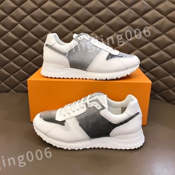 

2023 new fashion men casuals shoes thick bottoms running sneakers popular low leather designer outdoor run casual athletic shoes 39-45 rd08, Black