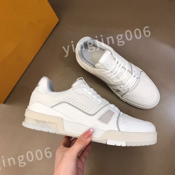 

2023 new casual shoes espadrilles trainers men flats platform sneakers designer white black leather womens lace up rd0804