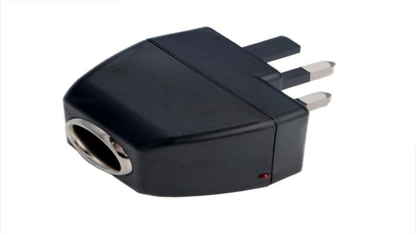 

uk plug 220v ac wall power to 12v dc car cigarette lighter adapter universal2023387