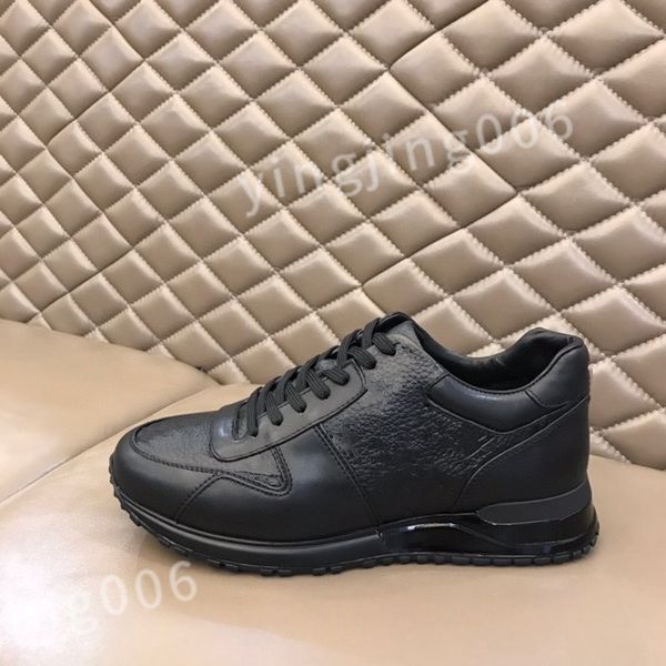 

new luxury fashion men casuals shoes thick bottoms running sneakers popular low leather designer outdoor run casual athletic shoes 39-45 rd, Black