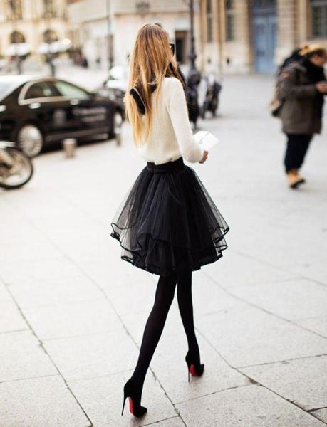 

cute petite black tulle skirts for women multi layer ribbon edge short mini girls cocktail party dresses tutu female skirts3892552