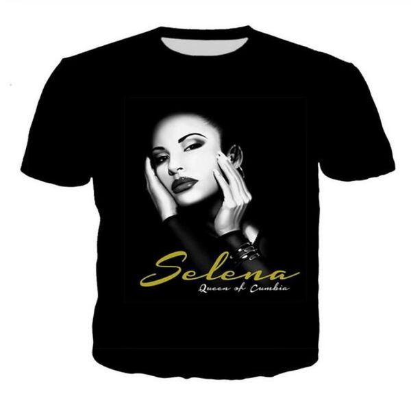

new fashion womansmen short sleeves selena funny 3d print tshirt summer casual clothes tees plusl ab01313477736937433, White;black