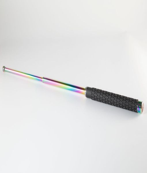 

chinese martial arts stick telescopic rubber handle alloy material 26 inches easy to carry4812402