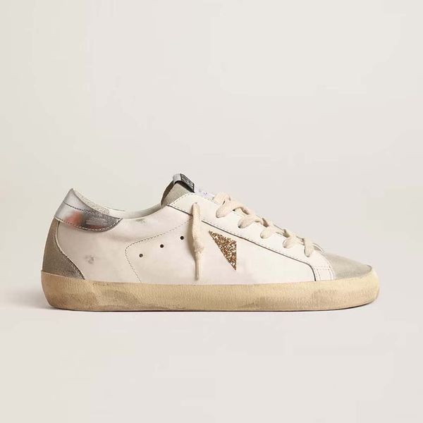 

designer shoes women Sneaker shoes Italy brand Super Star Suede Sequin Leopard White Do-old Dirty Casual shoe lace up-2, # 19