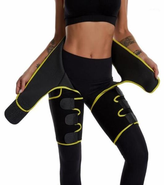

plus size waist trainer belt women high waist bulifter leg sweat shaper thigh trimmers adjustable sauna belt hip enhancer170907773699151, Black;gray