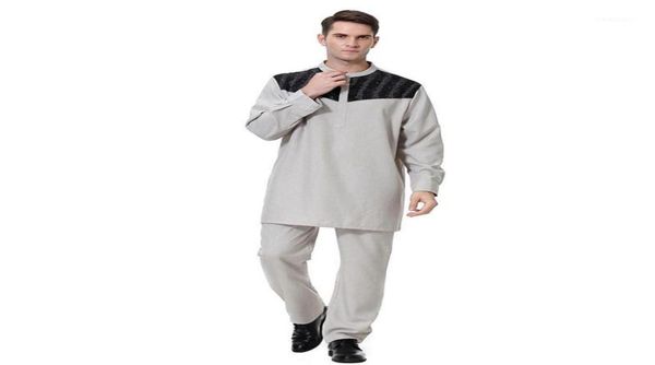 

ethnic clothing fashion islam men muslim sets for islamic clothes trousers muslimah set plus size long pants13441553, Red