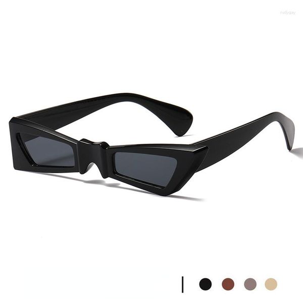 

sunglasses 2023 irregular men women small frame glasses brand sun bowtie shape uv400249, White;black
