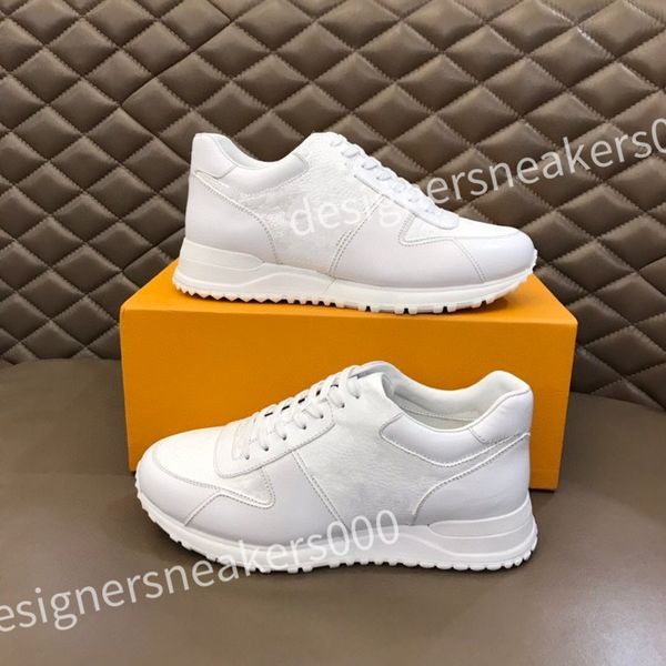 

2023 new luxurys quality sneakers fashion platform shoes embossed letter sneaker men women trainers genuine leather casual shoe rd0806, Black