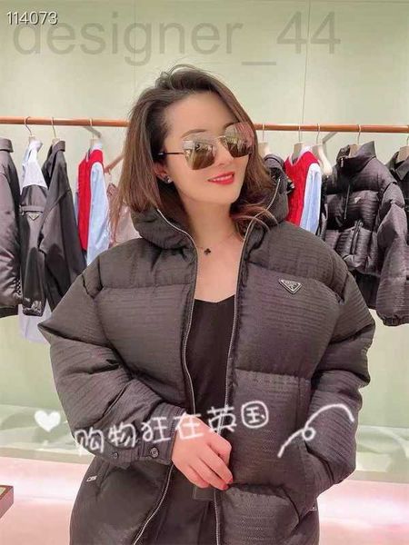 

women's down & parkas designer pjia 22 autumn winter new classic triangle iron standard jacquard filling full national 90 white duck do, Black