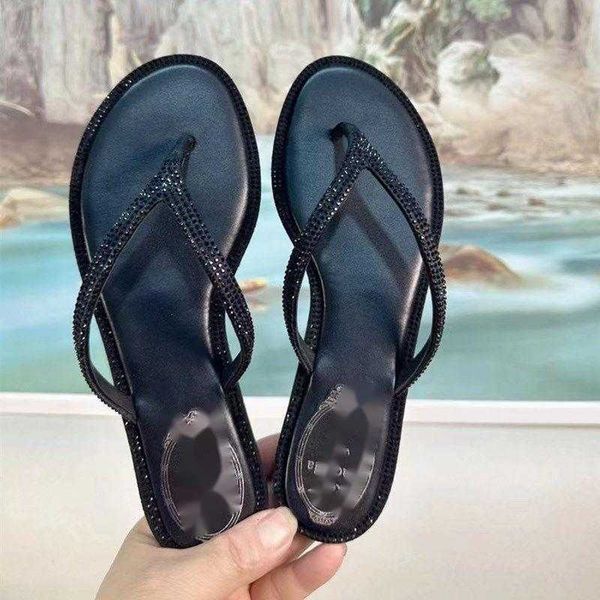 

crystal summer hollow women's sandals genuine leather toe runway party fashion sandals low-heeled design low-heeled sandals 35-43 size, Black