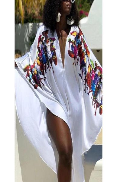 

print african dresses for women femme 2021 loose summer dress clothes ladies fashion dashiki africa shirt ethnic clothing9924423, Red