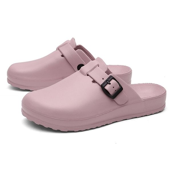 

slippers women men doctors nurses working shoes eva antislip operating room lab waterproof slipper 230808, Black