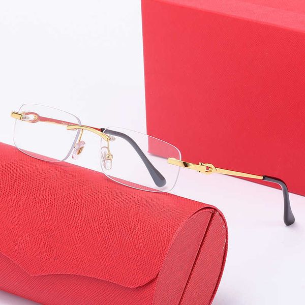 

frameless sunglasses watch men and women fashion trend small box personality versatile optical glasses 1 2{category}115s28, Slivery;golden