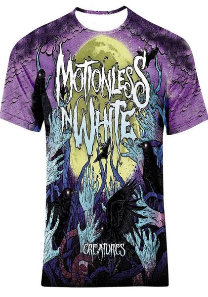 

motionless in white metalcore 3d printed womenmen039s casual short sleeves tshirts7050134, White;black