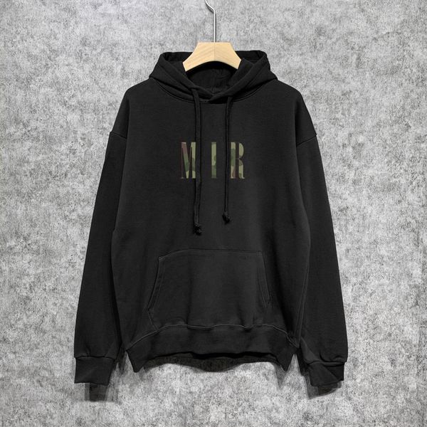 

designer hoodie mens tassel letters hooded sweatshirt men women luxury a miri hoody oversized long sleeve pullover hoodies fashion streetwea, Black