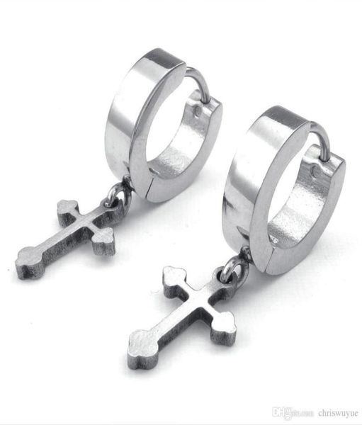 

new jewelry mens womens stainless steel huggie hinged hoop earrings silver black gife21541439722221, Golden;silver