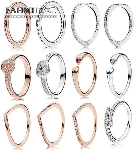 

wpennyi 100 925 sterling silver colorful rainbow heart ring hope shining rose gold heart adjacent92970743125766, Slivery;golden