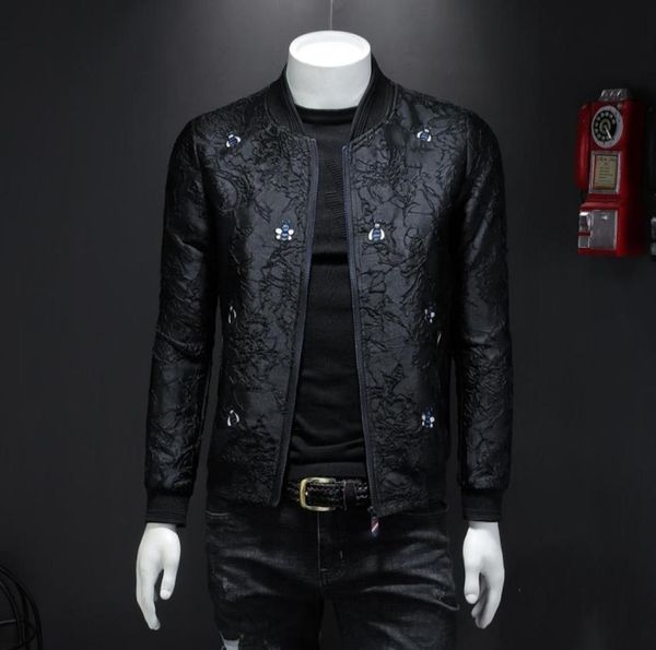 

men039s embroidered jacket 2022 spring and autumn new korean version casual trend handsome allmatch baseball uniform4103395, Black;brown