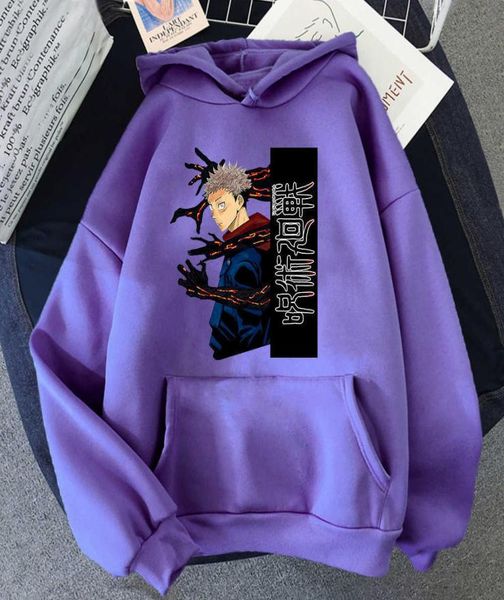 

jujutsu kaisen itadori yuuji print hoodie man 2020 brand fashion harajuku mens hoodies comfortable korean men warm clothing x06017156233, Black