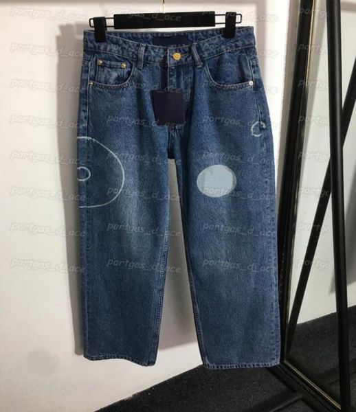 

flower womens jeans classic straight denim pants high waist denim trousers for women2772778, Black