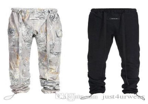 

mens fashion brand cargo pants casual hip hop sport full length drawstring straight pants male fashion clothing3500780, Black