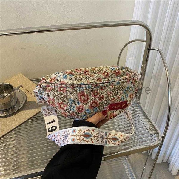 

waist bags breast bag women's versatile 2022 new trendy and fashionable canvas niche wide shoulder strap crossbody bag chest bag waist
