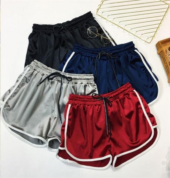 

big size casual fitness booty shorts women039s loose drawstring high waist silk short girls summer casual plus size shorts 4xl 1727988, White;black
