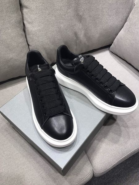 

designer sneaker trainer casual shoes leather letter overlays fashion platform mens womens sneaker outdoor boots popsicle 0808, Black