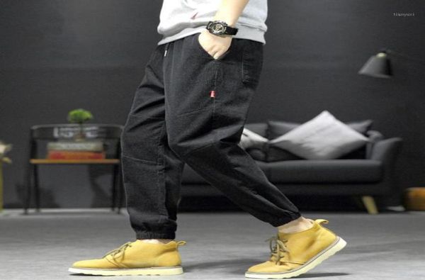 

streetwear plus size baggy harem pants men jogger hombre corduroy sweatpants black techwear fashion trousers men039s5384757