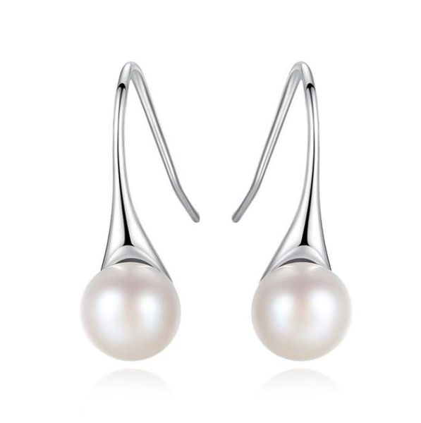 

trendy 925 sterling silver stud earrings freshwater pearls earring for women fashion jewelry accessories wedding party gift 2204014092558, Golden;silver