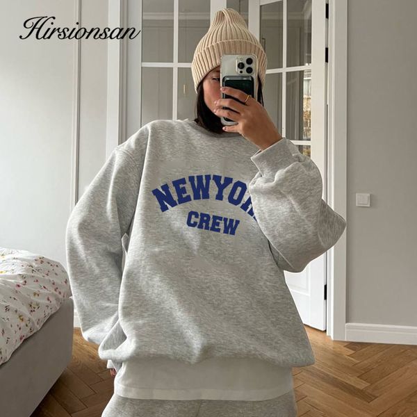 

women's hoodies sweatshirts hirsionsan vintage letter print women sweatshirt full sleeve hoodies for lady streetwear autumn mesh pullov, Black