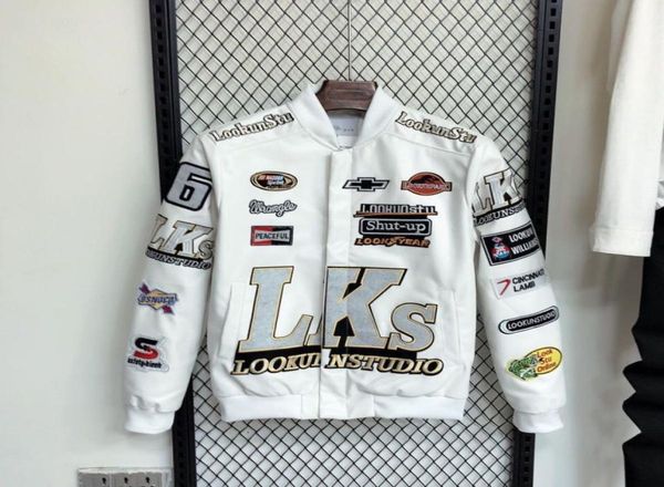 

men039s spring pu leather jackets racing suit embroidered pocket patch baseball uniform slim fashion jacket8609276, Black;brown