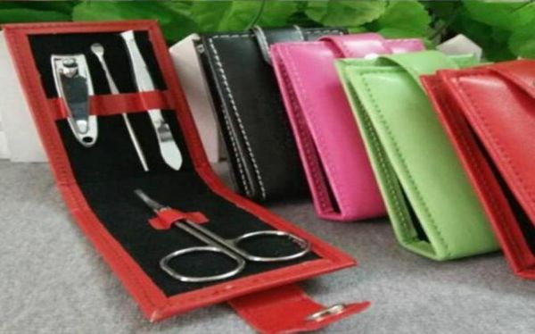 

nail art kits 4 in 1 kit professional stainless steel clippers manicure set tools sets pvc and high carbon colors9627903