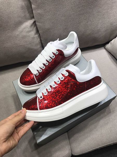 

designer with box red bottoms casual shoes for men women sneakers platform flat shoe fashion luxury loafers vintage red 0808, Black