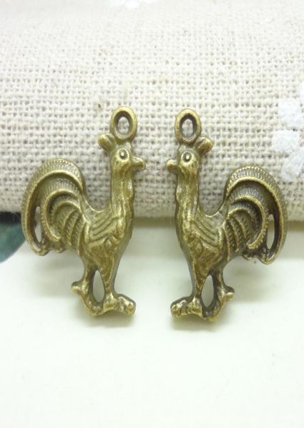 

vintage charms chicken alloy pendant antique bronze metal fits bracelets necklace diy jewelry accessories findings90pcslot 2017m4079168, Bronze;silver
