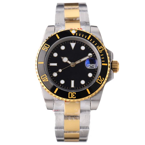 

luxury classic watch for men designer mens watches mechanical automatic submariners hulks green dial fashion 904l stainless steel montre de, Slivery;brown