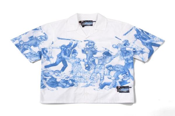 

men039s casual shirts summer shirt fw16 chrise chemin the important ones short sleeve camp collar high version fashion styl8555015, White;black