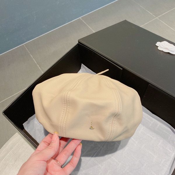 

classic new simple beret painter hat washed skin pumpkin hat white pink khaki head circumference 57cm berets l5f7#, Blue;gray