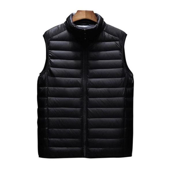 

men039s vests mens jacket sleeveless vest winter fashion male cottonpadded coats men stand collar thicken waistcoats clothing1917943, Black;white