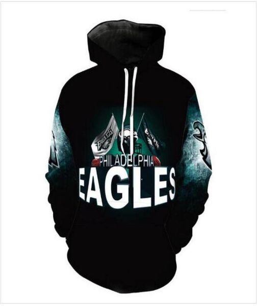 

fashion men hoodies eagle 3d hd print casual hoodies sweatshirts couple tracksuits women hoodies pr0597225231, Black