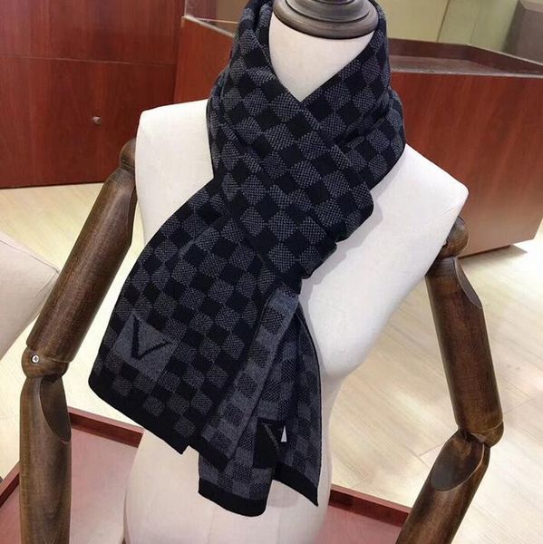 

men womens luxury scarf designer brand cashmere scarves winter warm shawl plaid scarf fashion scarves 180x30cm high quality, Blue;gray