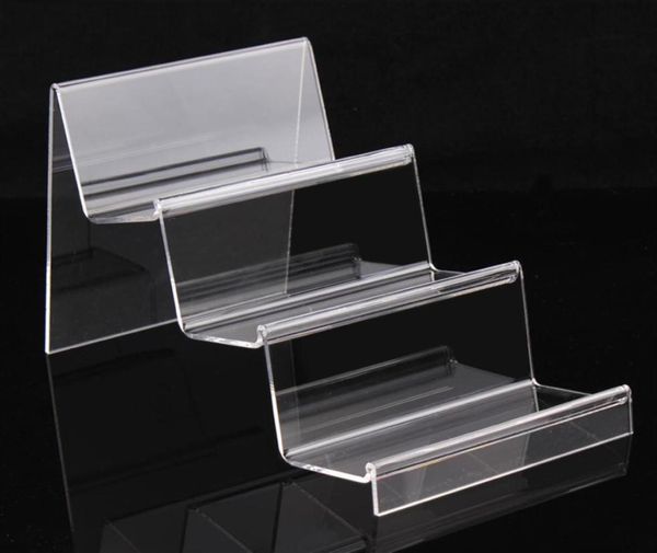 

clear acrylic 3 layers jewelry display wallet show rack or cellphone holder202a7258439, Black