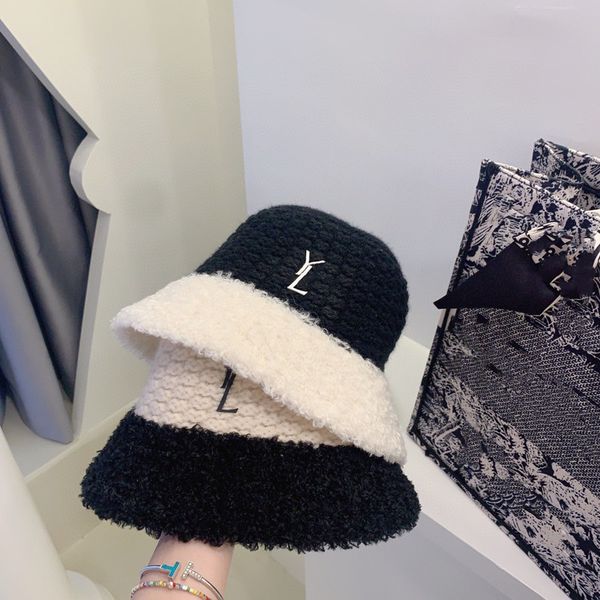 

designer skull caps fashion stippled knitted stingy brim hats good texture white black cool hat for man woman high-quality, Blue;gray