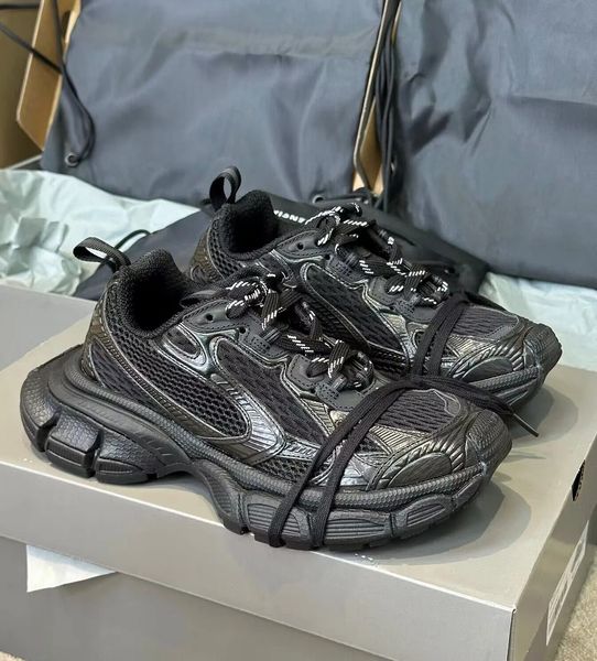 

3xl sneakers shoes track 9 9.0 men women retro sports nylon trainers mesh breath shoelaces runner skateboard walking eu35-46, Black