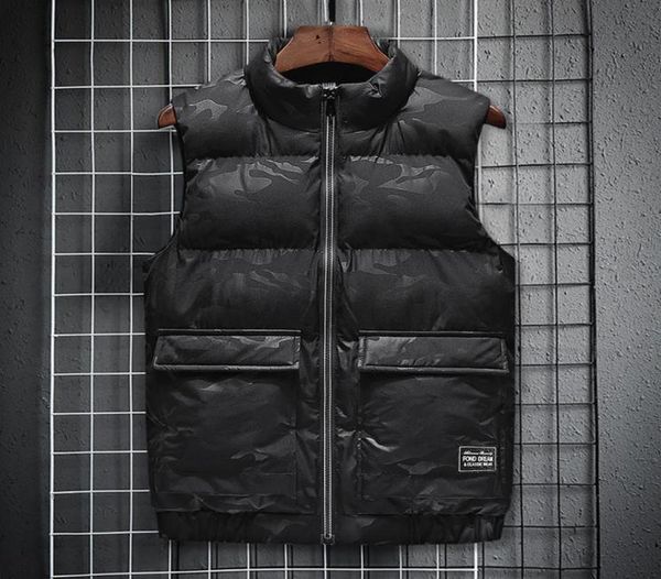 

ymwmhu 7xl 8xl new mens vest jackets sleeveless men039s warm vests homme casual thicken waistcoat plus size chalecos para hombr3175772, Black;white