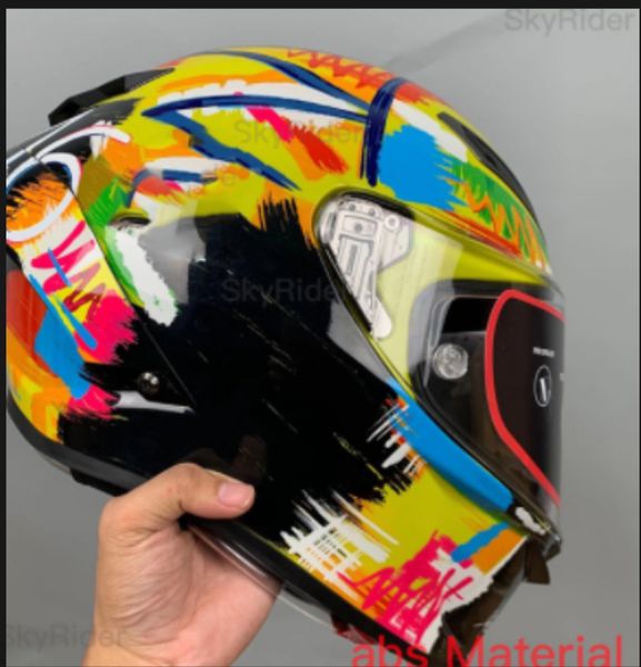 

full face pista rr gp motorcycle helmet anti-fog visor man riding car motocross racing motorbike helmet-not-original-helmet